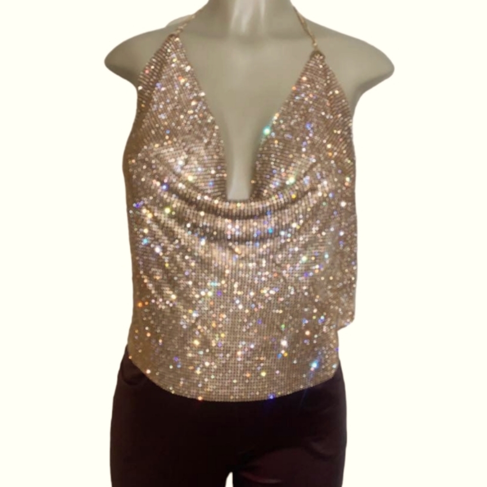 Bedazzled Halter Top